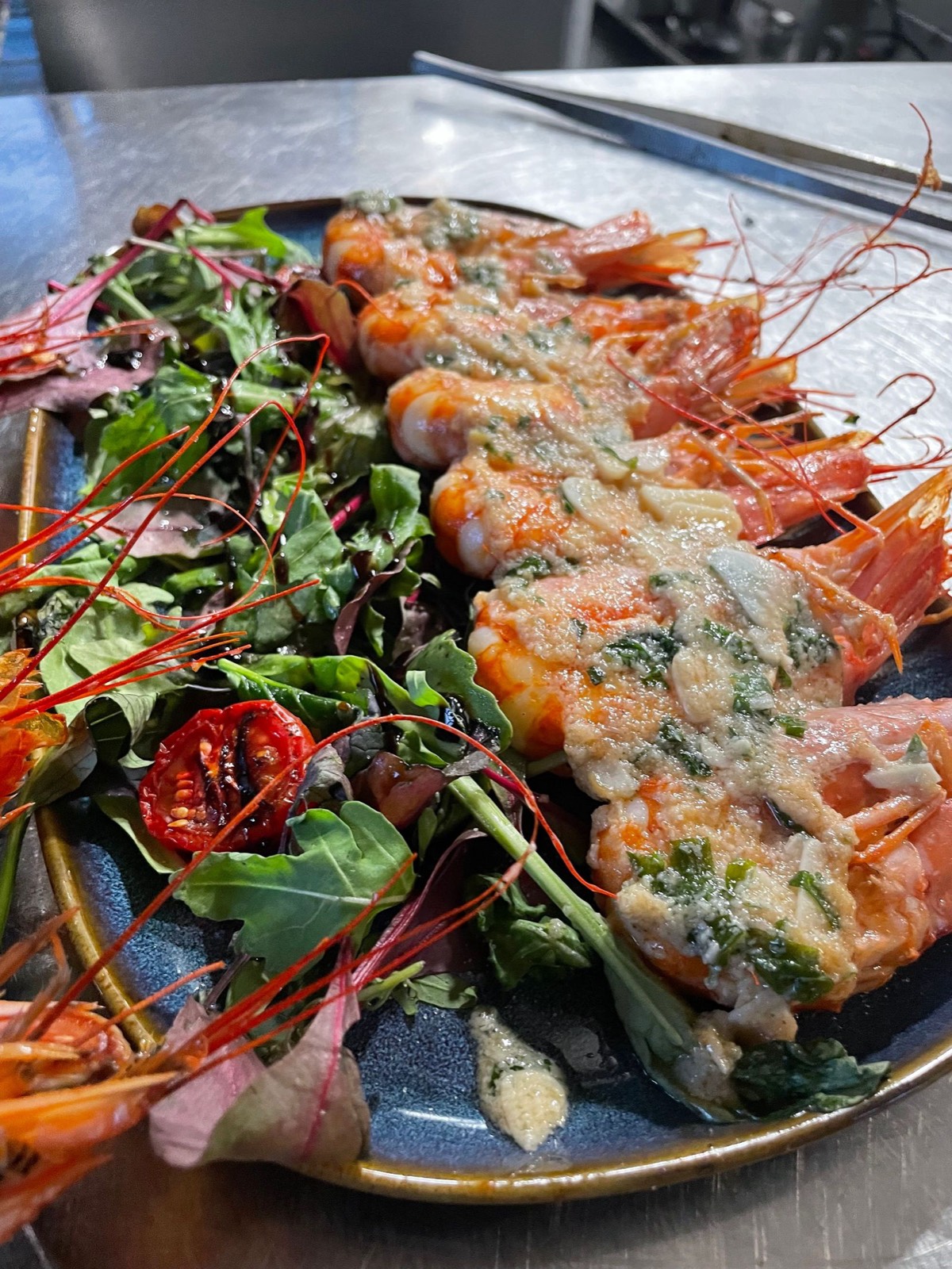 Gratinerade scampi
